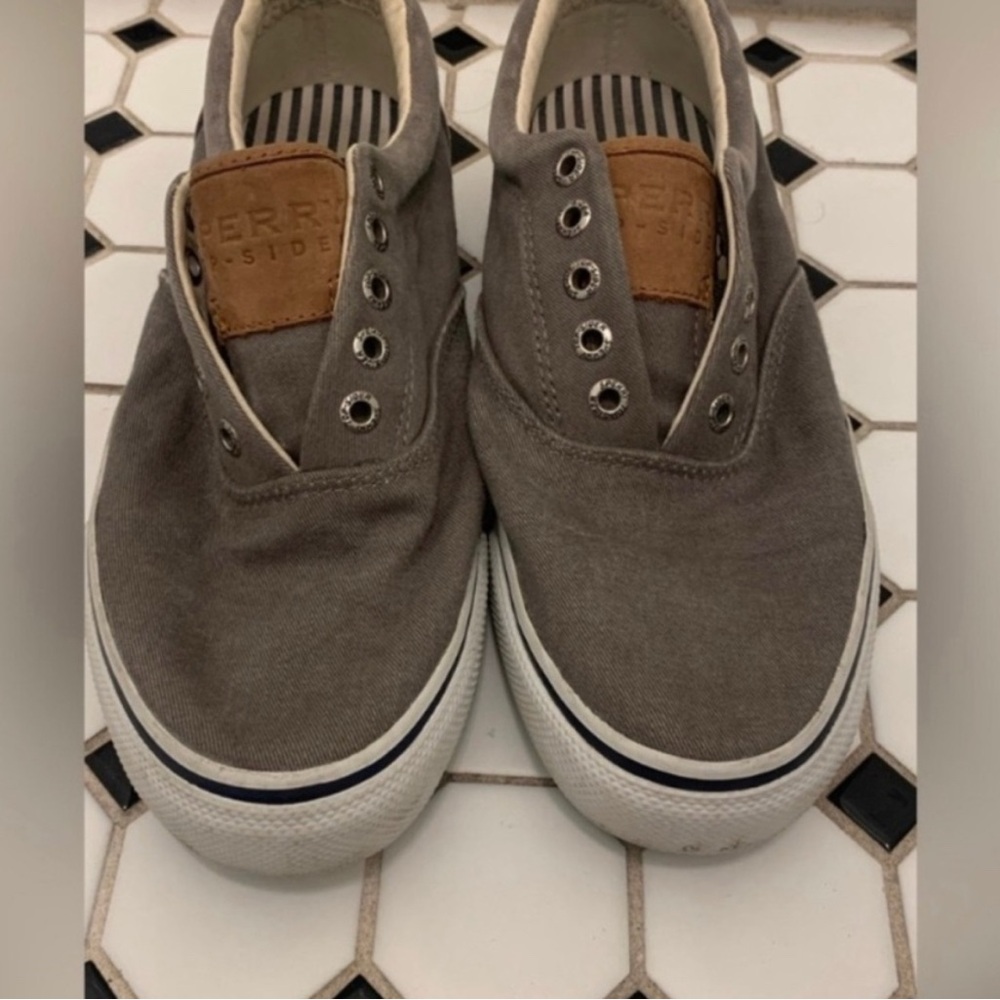 Sperry Men's Gray Canvas Shoes